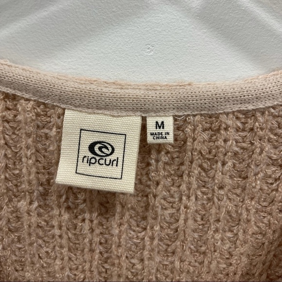 Rip Curl Woven V-Neck Sweater Knit Long Sleeve M - Picture 6 of 11